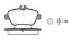 REMSA 147700 Brake Pad Set, disc brake