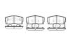 REMSA 025412 Brake Pad Set, disc brake