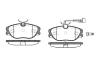 REMSA 0305.72 (030572) Brake Pad Set, disc brake