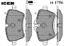 ICER 181756 Brake Pad Set, disc brake