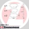 ZIMMERMANN 24664.160.1 (246641601) Brake Pad Set, disc brake
