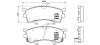 BREMBO P49023 Brake Pad Set, disc brake