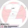 ZIMMERMANN 29192.210.1 (291922101) Brake Pad Set, disc brake