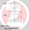 ZIMMERMANN 234741951 Brake Pad Set, disc brake