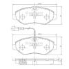 NIPPARTS N3601100 Brake Pad Set, disc brake
