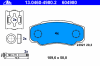 ATE 13.0460-4980.2 (13046049802) Brake Pad Set, disc brake