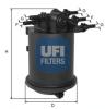 UFI 2408600 Fuel filter