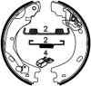 FERODO FSB4033 Brake Shoe Set, parking brake
