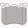 DELPHI LP2287 Brake Pad Set, disc brake