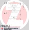 ZIMMERMANN 21670.200.2 (216702002) Brake Pad Set, disc brake