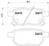 HELLA 8DB355013-581 (8DB355013581) Brake Pad Set, disc brake