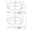 NIPPARTS N3600545 Brake Pad Set, disc brake