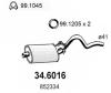 ASSO 346016 Middle Silencer