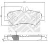 MAPCO 6798 Brake Pad Set, disc brake