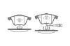 ROADHOUSE 296432 Brake Pad Set, disc brake