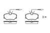 REMSA 026212 Brake Pad Set, disc brake