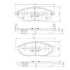 NIPPARTS N3600916 Brake Pad Set, disc brake