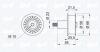 IPD 15-0140 (150140) Deflection/Guide Pulley, timing belt