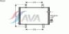AVA QUALITY COOLING MZ5209 Condenser, air conditioning