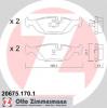ZIMMERMANN 20675.170.1 (206751701) Brake Pad Set, disc brake