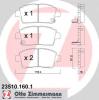 ZIMMERMANN 23510.160.1 (235101601) Brake Pad Set, disc brake