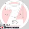 ZIMMERMANN 24412.190.2 (244121902) Brake Pad Set, disc brake