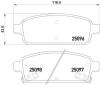 HELLA 8DB355015-221 (8DB355015221) Brake Pad Set, disc brake