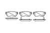 REMSA 074632 Brake Pad Set, disc brake