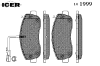 ICER 141999 Brake Pad Set, disc brake