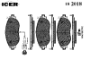 ICER 182018 Brake Pad Set, disc brake