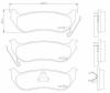 BREMBO P37009 Brake Pad Set, disc brake
