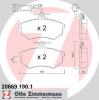 ZIMMERMANN 206691901 Brake Pad Set, disc brake
