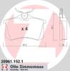 ZIMMERMANN 209611521 Brake Pad Set, disc brake