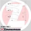 ZIMMERMANN 21363.160.1 (213631601) Brake Pad Set, disc brake