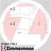 ZIMMERMANN 21562.170.1 (215621701) Brake Pad Set, disc brake
