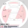 ZIMMERMANN 24412.190.1 (244121901) Brake Pad Set, disc brake