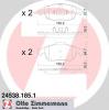 ZIMMERMANN 24538.185.1 (245381851) Brake Pad Set, disc brake
