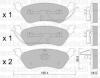 METELLI 2206250 Brake Pad Set, disc brake