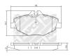 MAPCO 6745 Brake Pad Set, disc brake