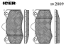 ICER 182009 Brake Pad Set, disc brake