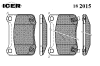 ICER 182015 Brake Pad Set, disc brake
