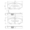 NIPPARTS N3608031 Brake Pad Set, disc brake