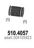 ASSO 510.4057 (5104057) Flex Hose, exhaust system
