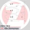 ZIMMERMANN 210121502 Brake Pad Set, disc brake