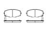 REMSA 0225.04 (022504) Brake Pad Set, disc brake