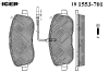 ICER 181553-701 (181553701) Brake Pad Set, disc brake