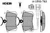 ICER 181593-703 (181593703) Brake Pad Set, disc brake