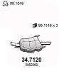 ASSO 347120 End Silencer