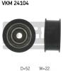 SKF VKM24104 Deflection/Guide Pulley, timing belt