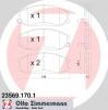 ZIMMERMANN 235691701 Brake Pad Set, disc brake